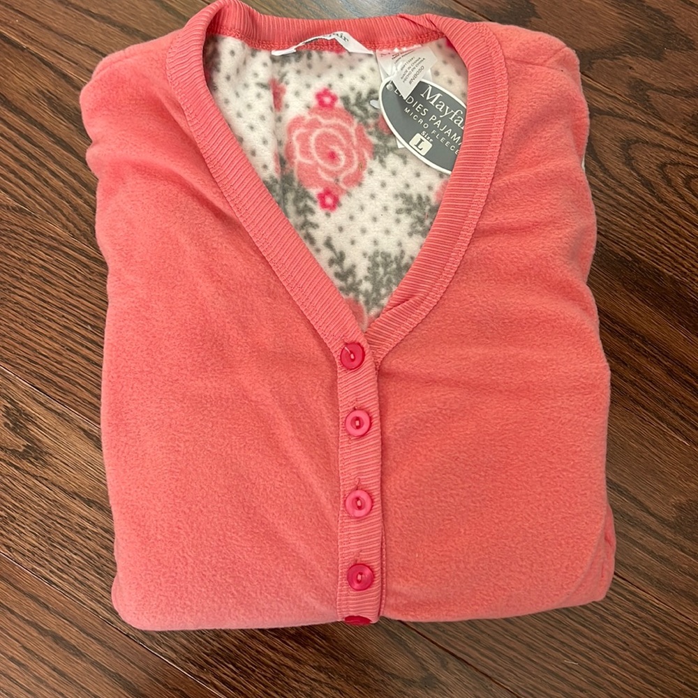 Womens fleece pajamas size large